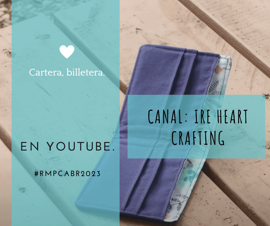 Cartel con la imagen de la cartera billetera de Ire Heart Crafting
